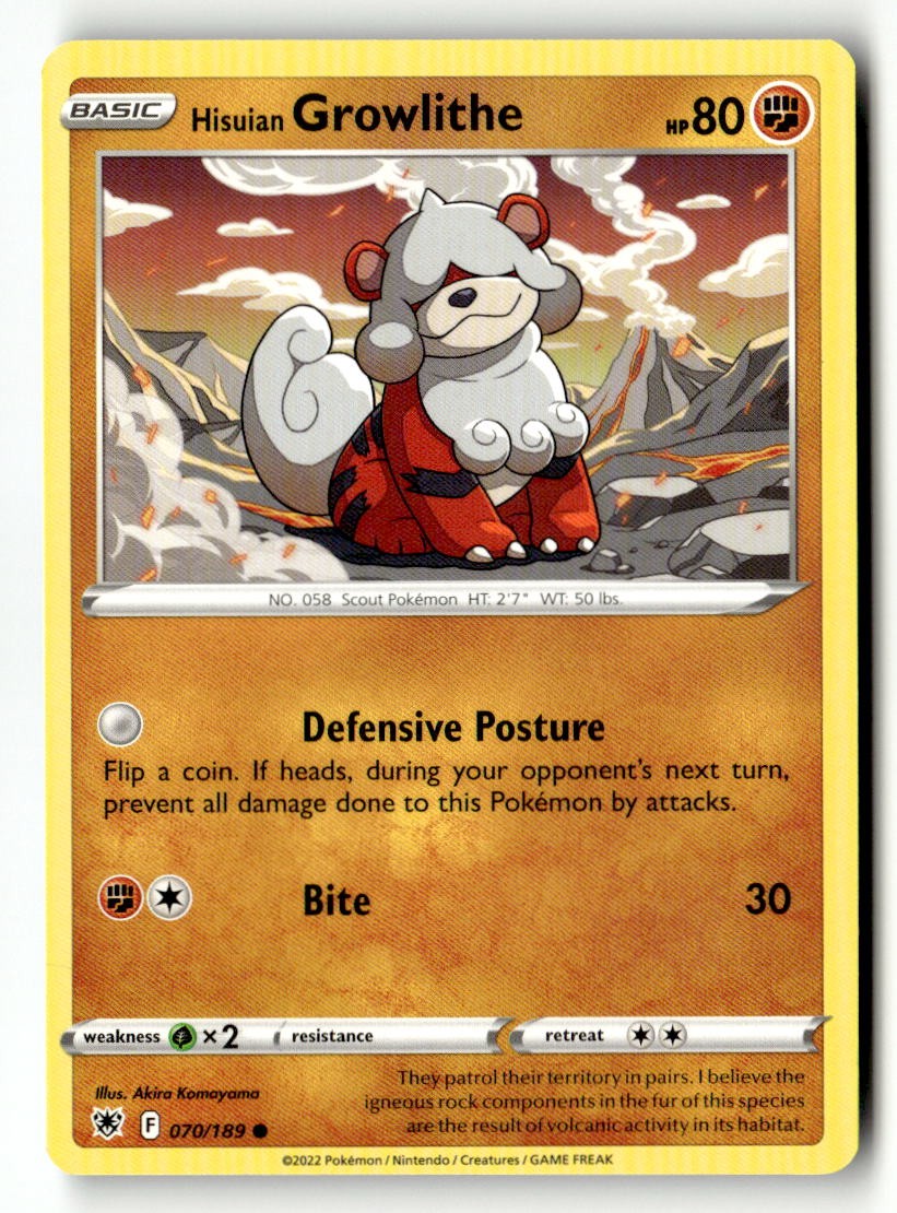 Hisuian Growlithe - 070/189 - [SWSH10 - SWSH10: Astral Radiance]