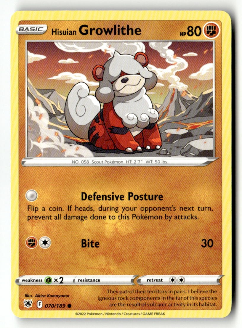 Hisuian Growlithe - 070/189 - [SWSH10 - SWSH10: Astral Radiance]