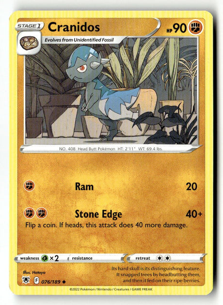 Cranidos - 076/189 - [SWSH10 - SWSH10: Astral Radiance]