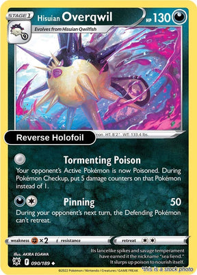 Hisuian Overqwil (90) - 090/189 - [SWSH10 - SWSH10: Astral Radiance] - Reverse Holofoil
