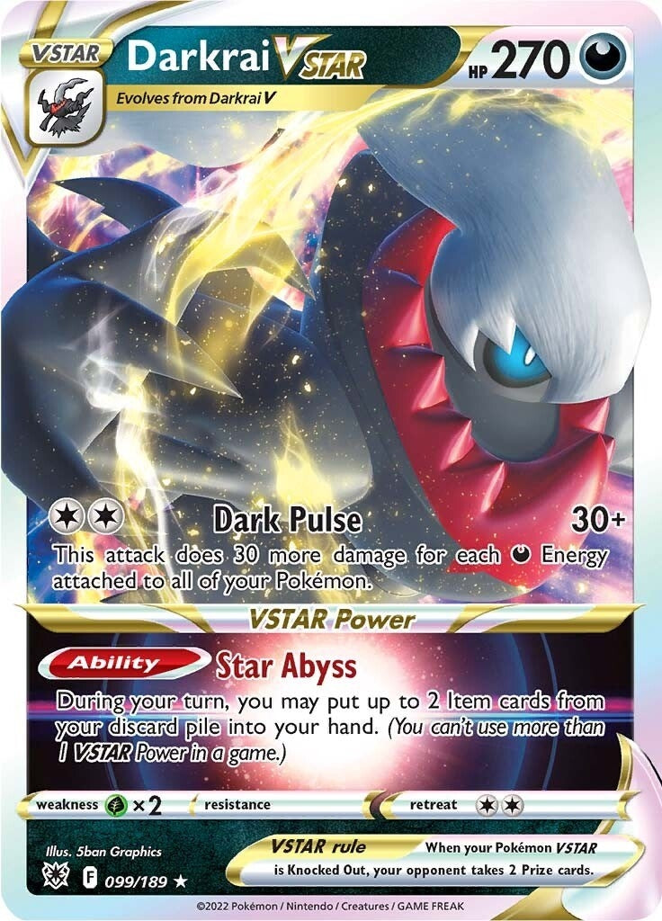 Darkrai VSTAR (099/189) [SWSH10: Astral Radiance]