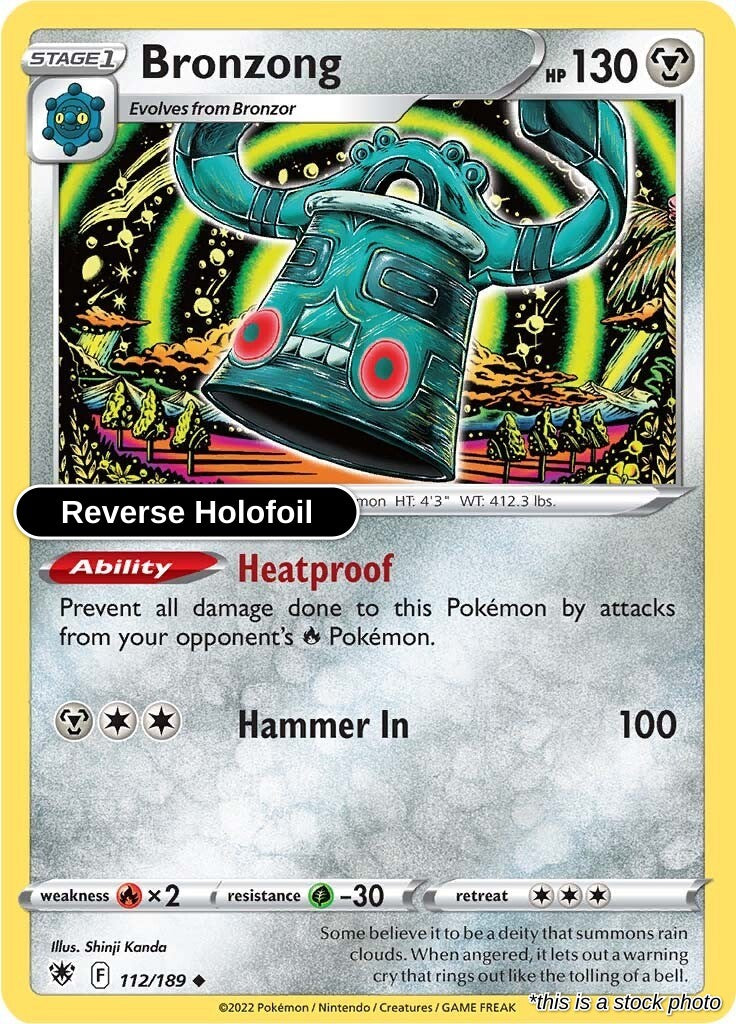 Bronzong - 112/189 - [SWSH10 - SWSH10: Astral Radiance] - Reverse Holofoil