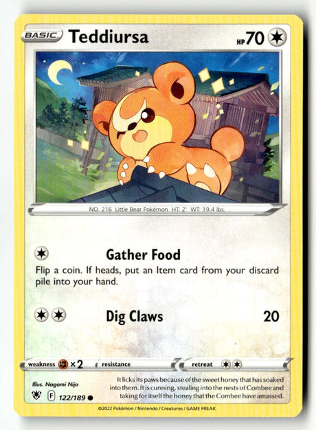 Teddiursa - 122/189 - [SWSH10 - SWSH10: Astral Radiance]
