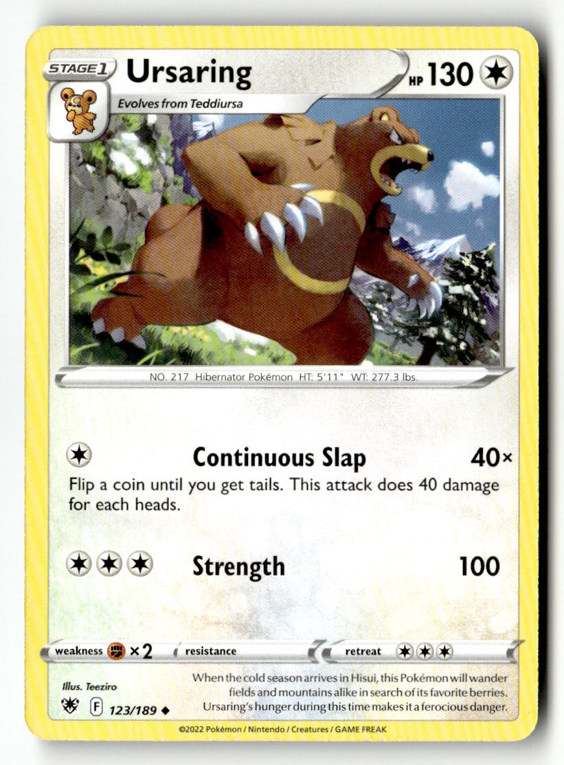 Ursaring - 123/189 - [SWSH10 - SWSH10: Astral Radiance]