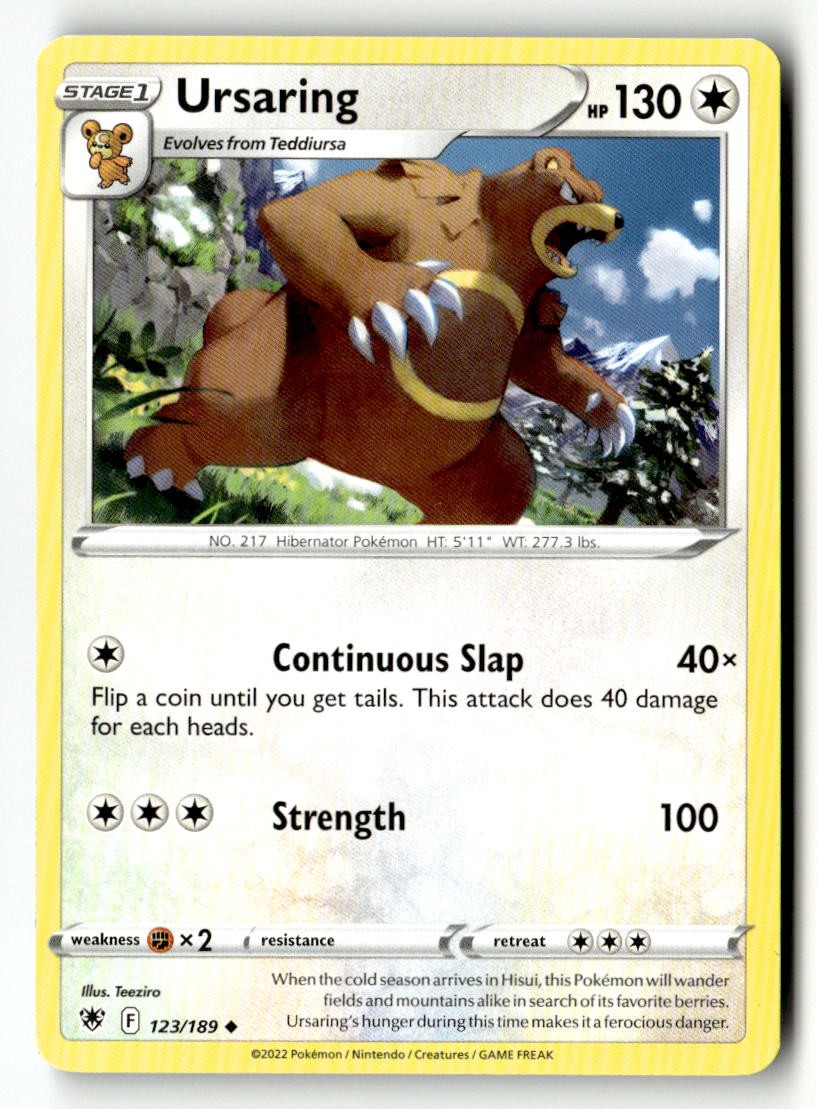 Ursaring - 123/189 - [SWSH10 - SWSH10: Astral Radiance]
