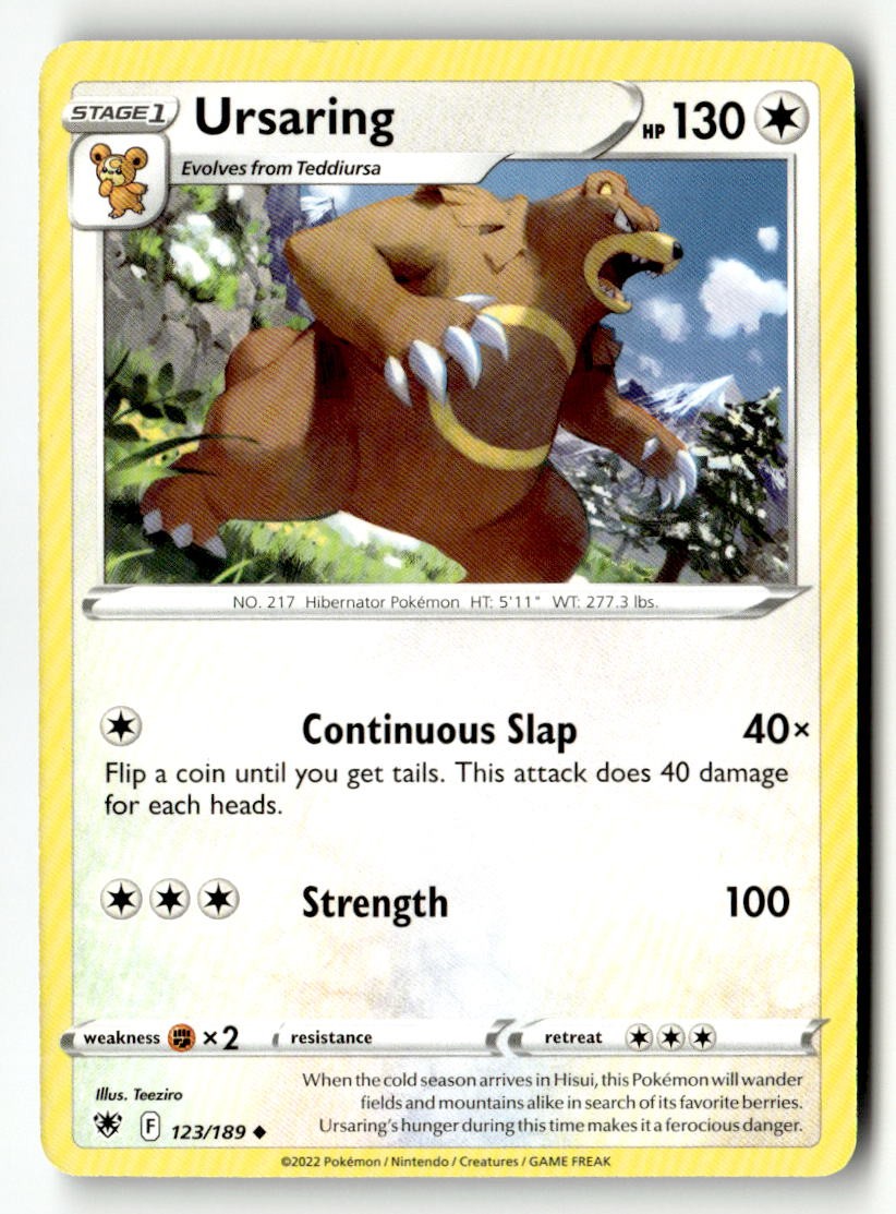 Ursaring - 123/189 - [SWSH10 - SWSH10: Astral Radiance]