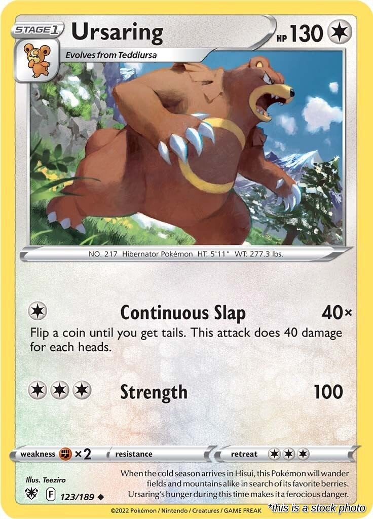 Ursaring - 123/189 - [SWSH10 - SWSH10: Astral Radiance]