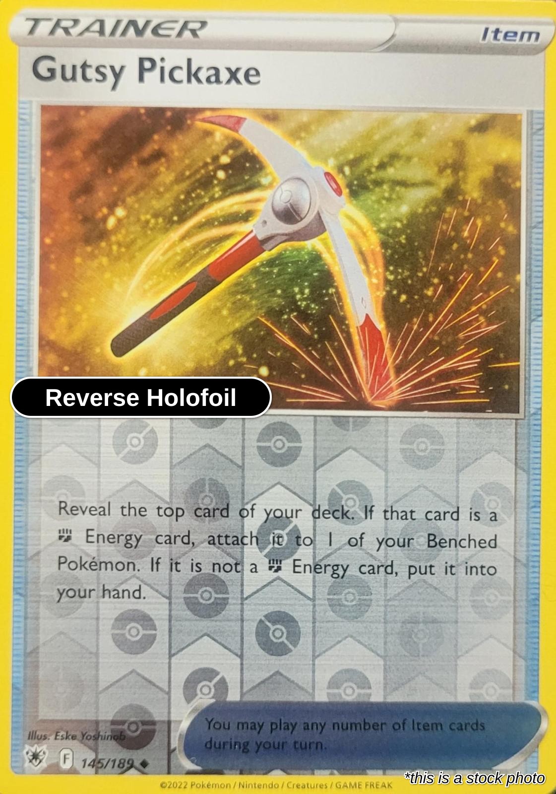 Gutsy Pickaxe - 145/189 - [SWSH10 - SWSH10: Astral Radiance] - Reverse Holofoil