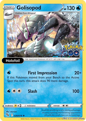 Golisopod - 026/078 - [PGO - Pokemon GO] - Holofoil