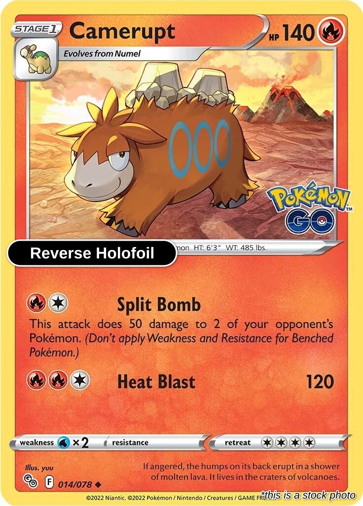 Camerupt - 014/078 - [PGO - Pokemon GO] - Reverse Holofoil