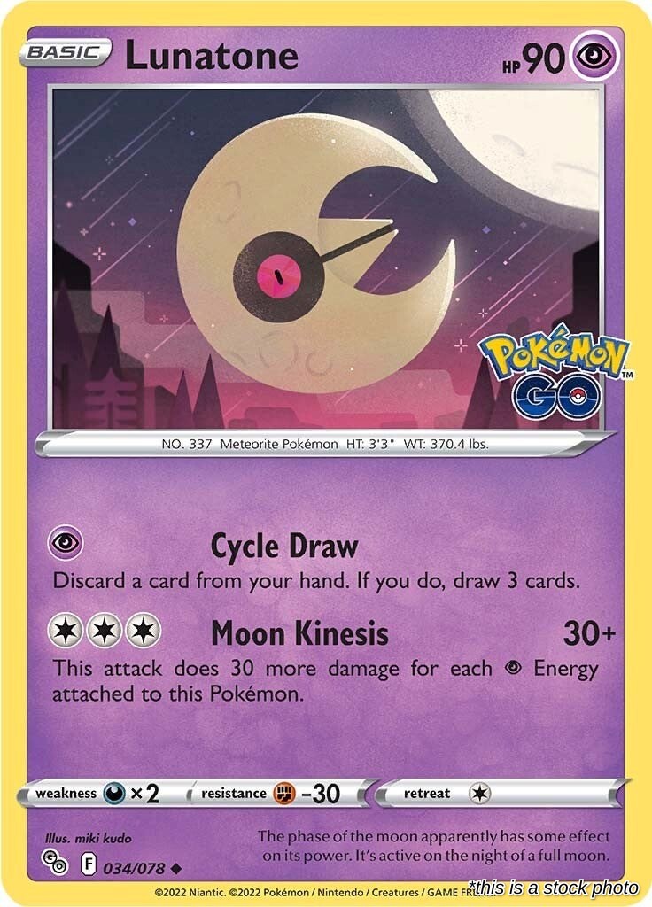 Lunatone - 034/078 - [PGO - Pokemon GO]
