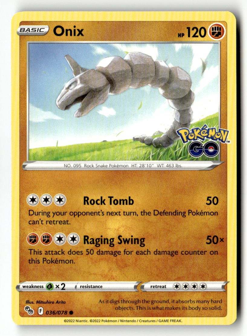 Onix - 036/078 - [PGO - Pokemon GO]