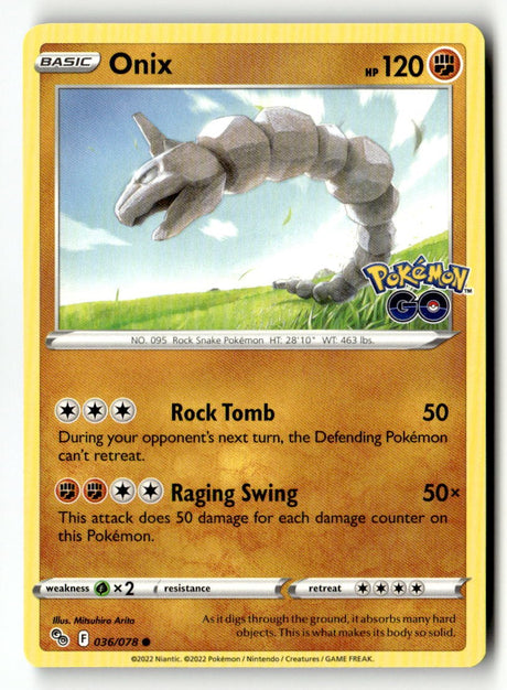 Onix - 036/078 - [PGO - Pokemon GO]