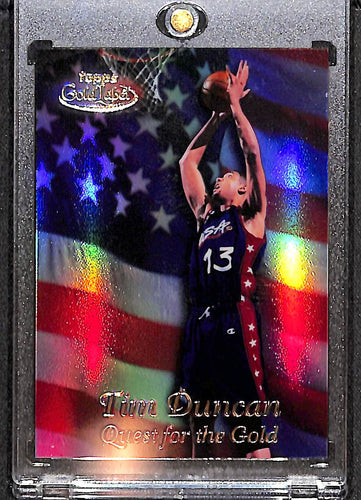 Tim Duncan 1999-00 Topps Gold Label Quest for the Gold #Q6