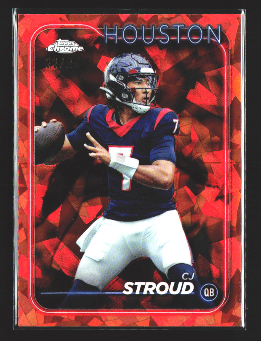 CJ Stroud 2024 Topps Chrome Sapphire Edition Orange Sapphire #83 #/25