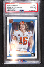 Load image into Gallery viewer, Trevor Lawrence 2021 Donruss Rated Rookies Portrait #251 PSA 10
