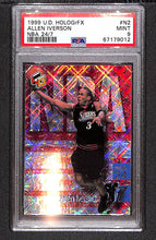 Load image into Gallery viewer, Allen Iverson 1999-00 Upper Deck HoloGrFX NBA 24-7 #N2 PSA 9
