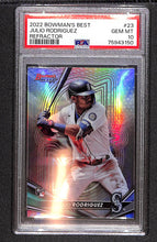 Load image into Gallery viewer, Julio Rodriguez 2022 Bowman&#39;s Best Refractor #23 PSA 10
