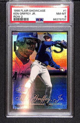 Ken Griffey, Jr. 1998 Flair Showcase Flair Showcase Row 2 (Style) #1 PSA 8