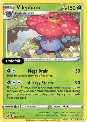 Vileplume - 003/196 - [SWSH11 - SWSH11: Lost Origin] - Holofoil