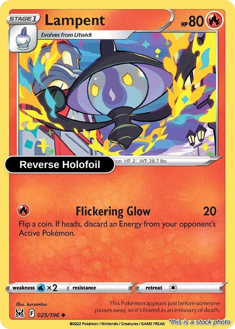 Lampent - 025/196 - [SWSH11 - SWSH11: Lost Origin] - Reverse Holofoil