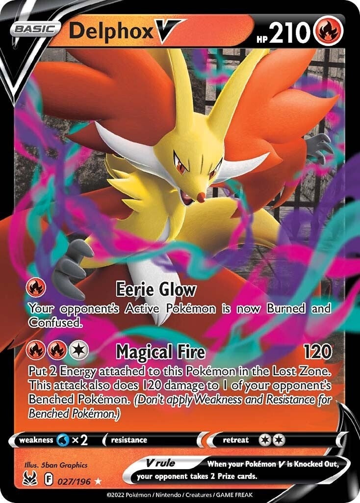 Delphox V (027/196) [SWSH11: Lost Origin]