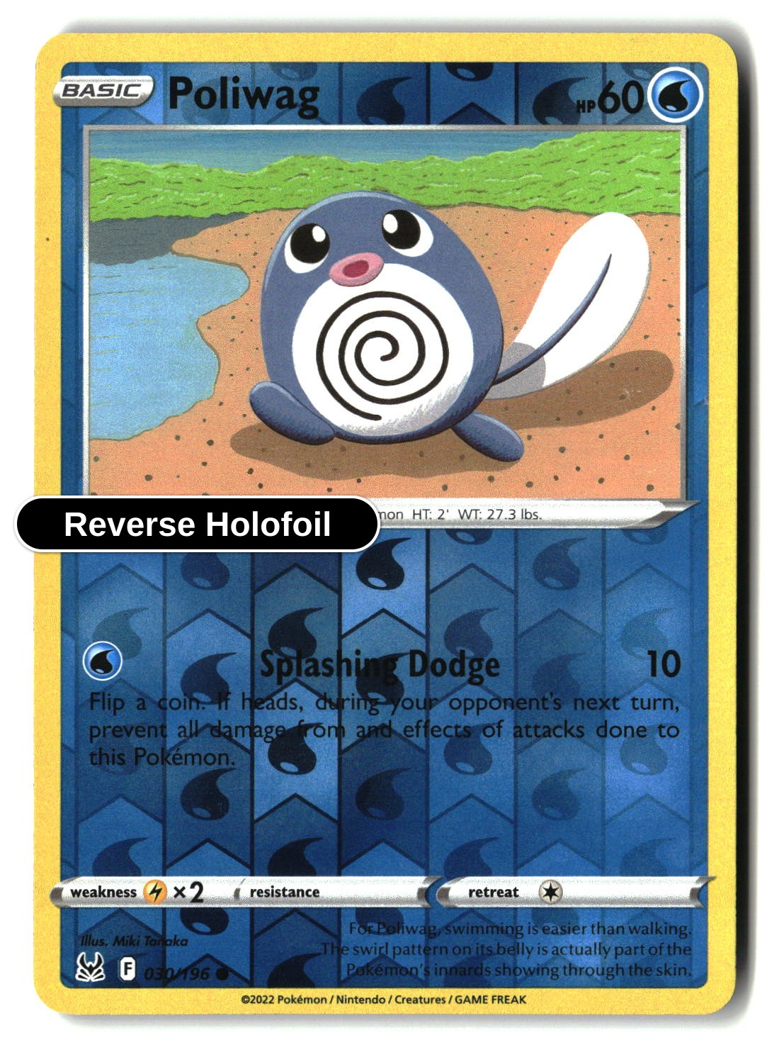 Poliwag - 030/196 - [SWSH11 - SWSH11: Lost Origin] - Reverse Holofoil
