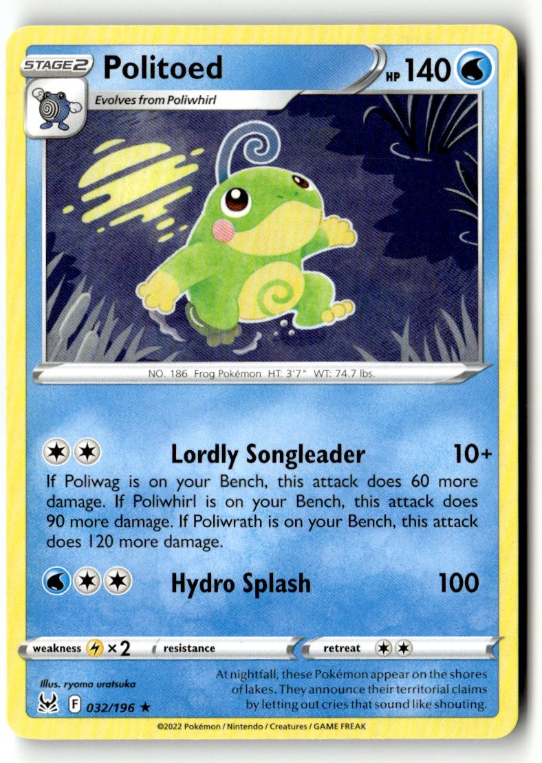 Politoed - 032/196 - [SWSH11 - SWSH11: Lost Origin]