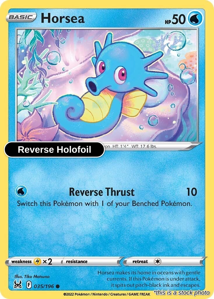 Horsea - 035/196 - [SWSH11 - SWSH11: Lost Origin] - Reverse Holofoil