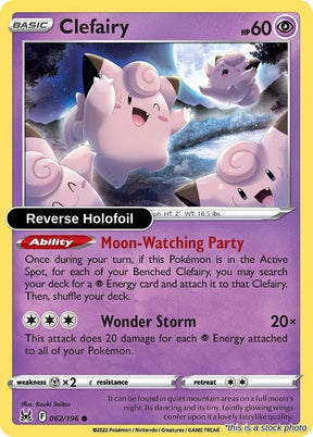 Clefairy - 062/196 - [SWSH11 - SWSH11: Lost Origin] - Reverse Holofoil