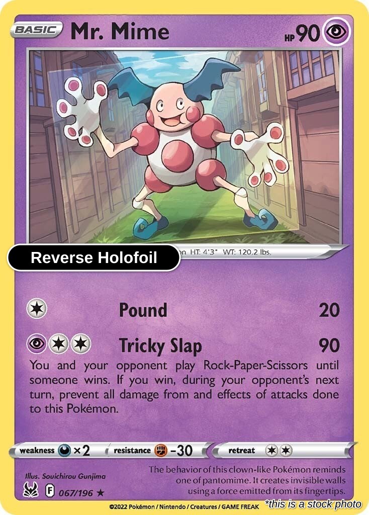 Mr. Mime - 067/196 - [SWSH11 - SWSH11: Lost Origin] - Reverse Holofoil
