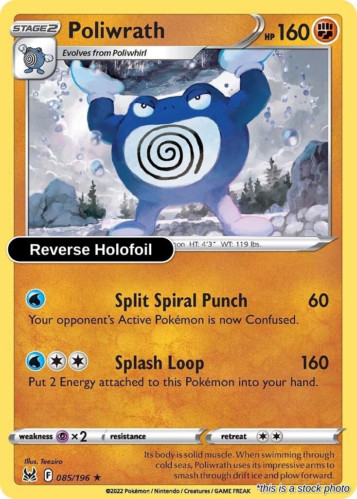 Poliwrath - 085/196 - [SWSH11 - SWSH11: Lost Origin] - Reverse Holofoil