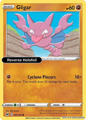 Gligar - 095/196 - [SWSH11 - SWSH11: Lost Origin] - Reverse Holofoil