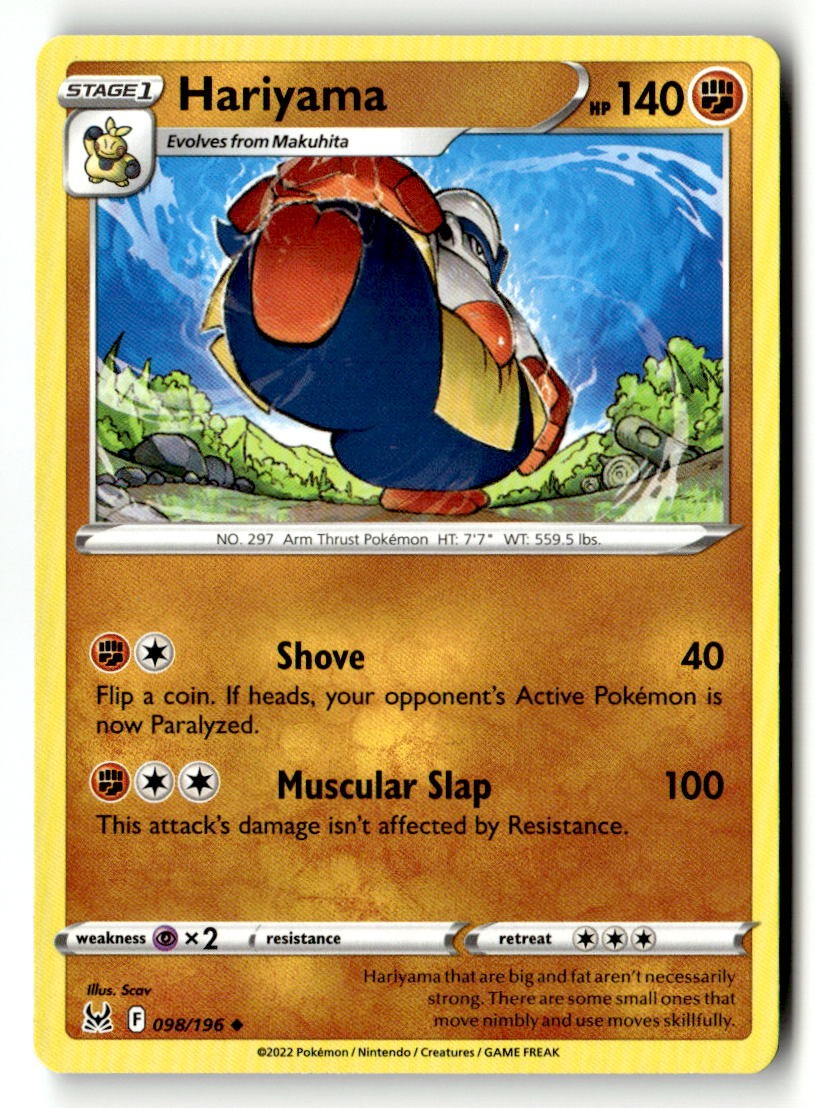 Hariyama - 098/196 - [SWSH11 - SWSH11: Lost Origin]