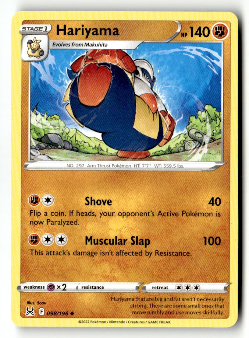 Hariyama - 098/196 - [SWSH11 - SWSH11: Lost Origin]