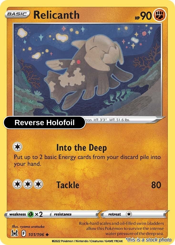 Relicanth - 101/196 - [SWSH11 - SWSH11: Lost Origin] - Reverse Holofoil