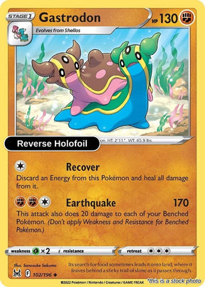 Gastrodon - 102/196 - [SWSH11 - SWSH11: Lost Origin] - Reverse Holofoil