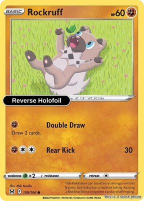 Rockruff - 109/196 - [SWSH11 - SWSH11: Lost Origin] - Reverse Holofoil