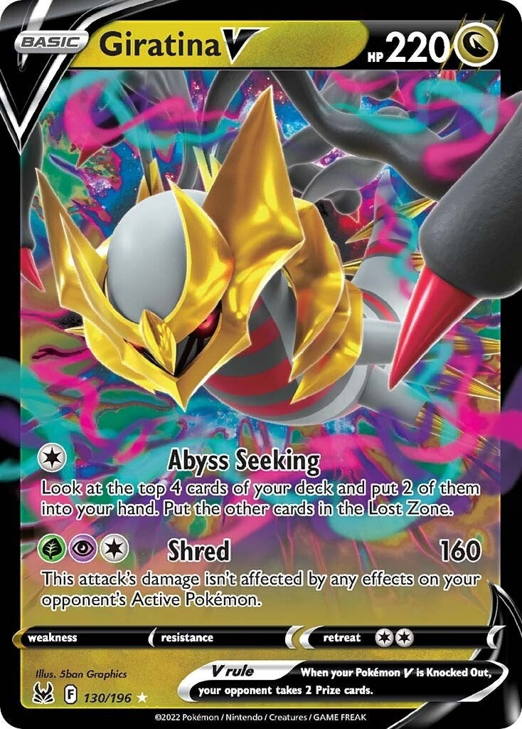 Giratina V (130/196) [SWSH11: Lost Origin]