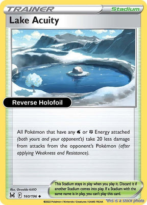 Lake Acuity - 160/196 - [SWSH11 - SWSH11: Lost Origin] - Reverse Holofoil