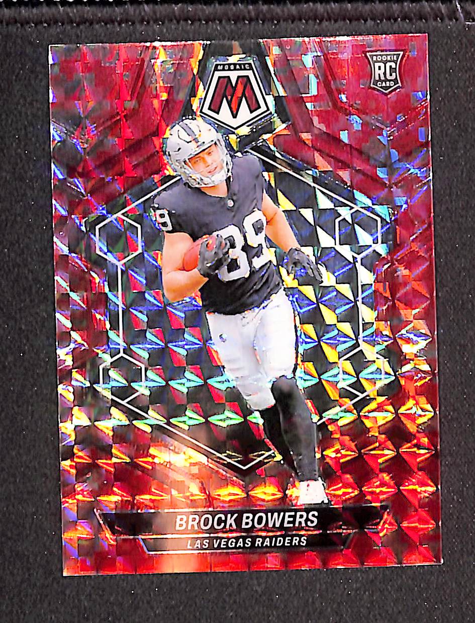 Brock Bowers 2024 Panini Mosaic Camo Red #313