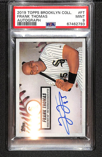 Frank Thomas 2019 Topps Brooklyn Collection Autographs #BCA-FT #/75 PSA 9