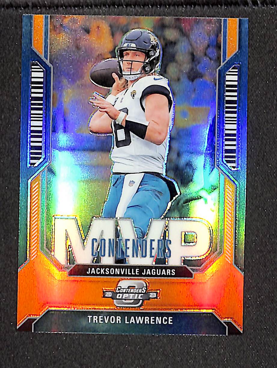 Trevor Lawrence 2023 Panini Contenders Optic MVP Contenders Orange #MVP-5 #/50