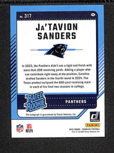 Load image into Gallery viewer, Ja&#39;Tavion Sanders 2024 Donruss Rated Rookies Autographs Black #317 #/10
