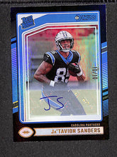 Load image into Gallery viewer, Ja&#39;Tavion Sanders 2024 Donruss Rated Rookies Autographs Black #317 #/10
