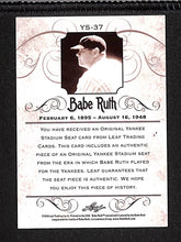 Load image into Gallery viewer, Babe Ruth 2016 Leaf Babe Ruth Collection #37
