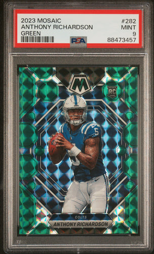 Anthony Richardson 2023 Panini Mosaic Green #282 PSA 9