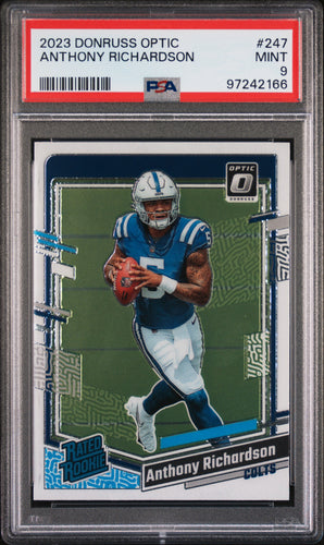 Anthony Richardson 2023 Panini Donruss Optic #247 PSA 9