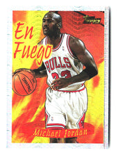 Load image into Gallery viewer, Michael Jordan 1996 Topps Season&#39;s Best En Fuego #1
