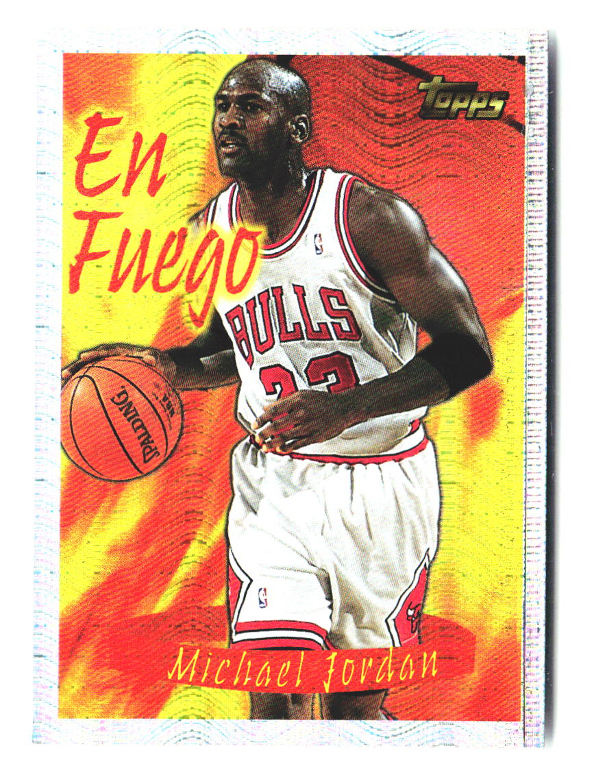 Michael Jordan 1996 Topps Season's Best En Fuego #1